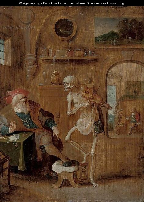 Death and the Miser - (after) Frans II Francken