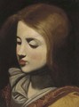 The head of a girl a fragment - (after) Francisco De Zurbaran