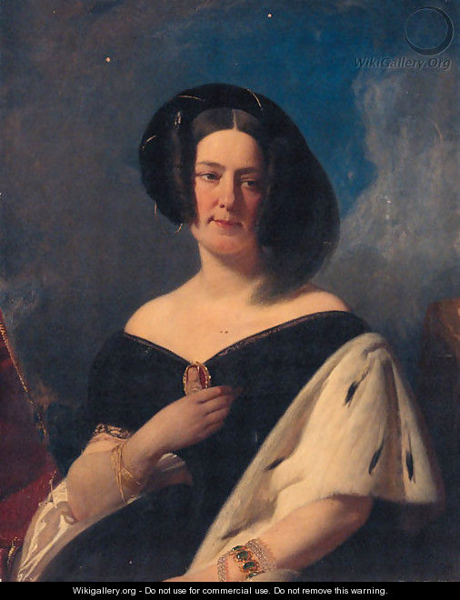 Portrait of a Lady - (after) Franz Xaver Winterhalter