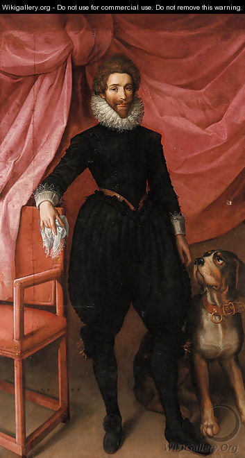 Portrait of Henri de Lorraine, duc de Guise, called Le Balafre (1550-1588) - (after)Frans, The Younger Pourbus