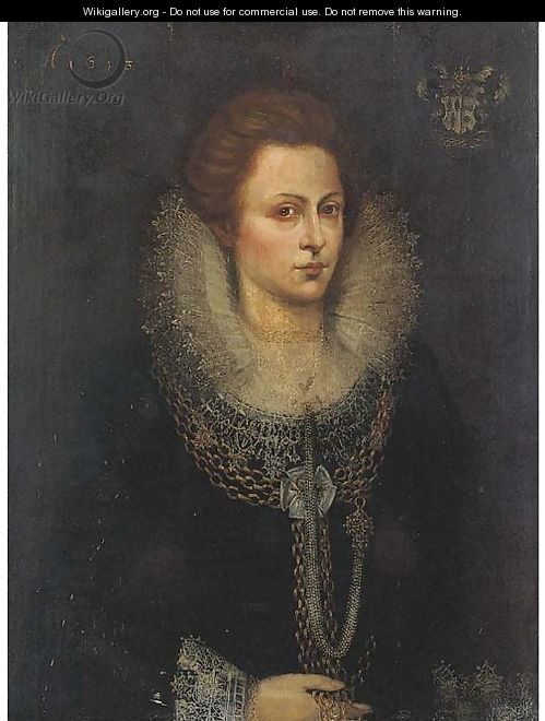 Portrait of a lady - (after)Frans, The Younger Pourbus