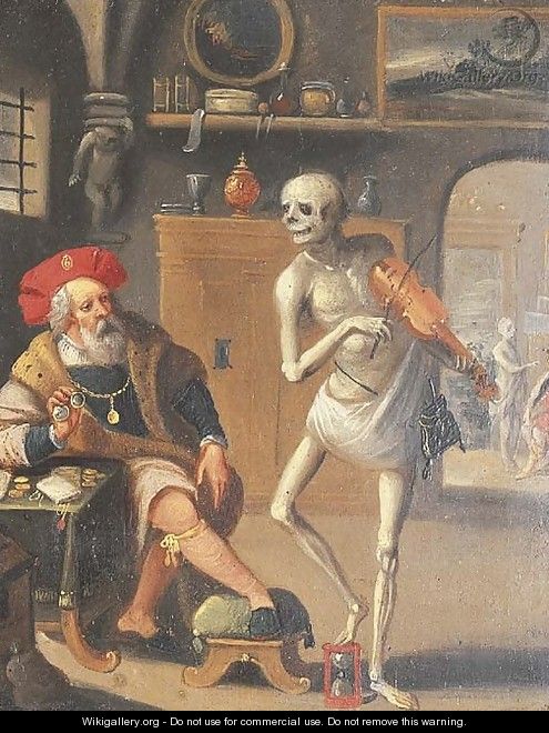 Death and the Rich Man - (after) Frans II Francken
