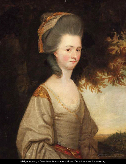 Portrait of a lady - (after) Gainsborough Dupont