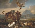 Hounds attacking a bull - (after) Domenico Brandi