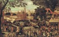 The fair at Audenaerde or the kermesse of Saint George - (after) David Vinckboons