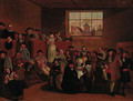 A Quaker meeting - (after) Egbert Van The Elder Heemskerk