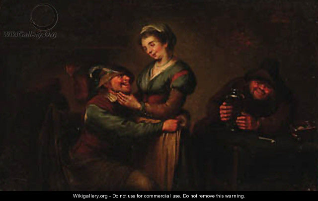 Peasants drinking at an inn - (after) Egbert Van The Elder Heemskerk