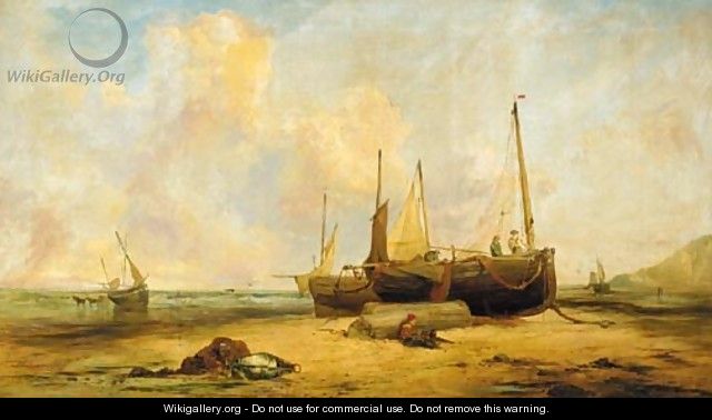 Mending the nets - (after) Edward William Cooke