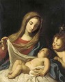 The Madonna and Child, with the Infant Saint John the Baptist - (after) Elisabetta Sirani