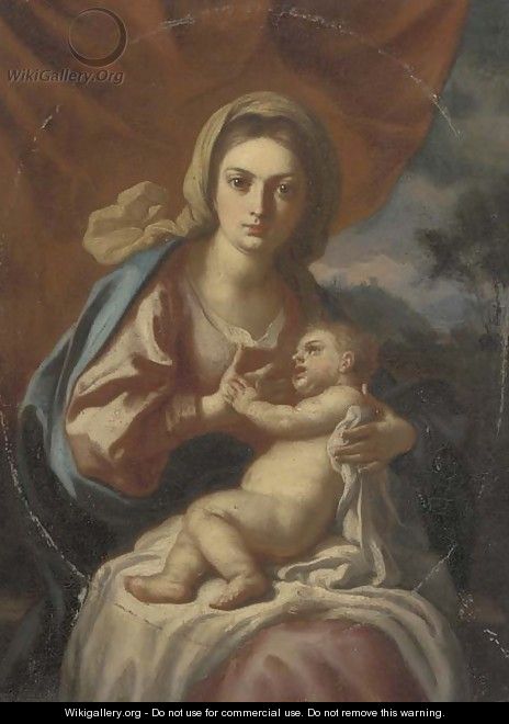 The Madonna and Child 2 - (after) Francesco De Mura