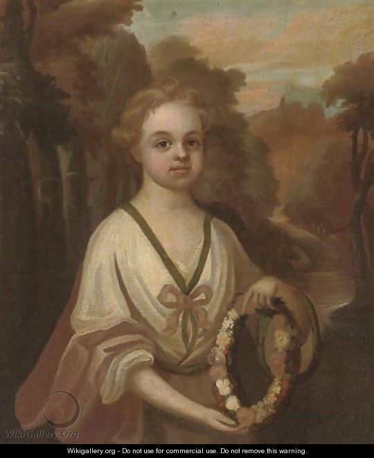 Portrait of a young girl - (after) Charles D