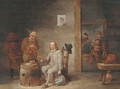 Peasants smoking and drinking in a tavern 3 - (after) David The Younger Teniers