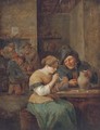 Peasants smoking and drinking in a tavern 2 - (after) David The Younger Teniers