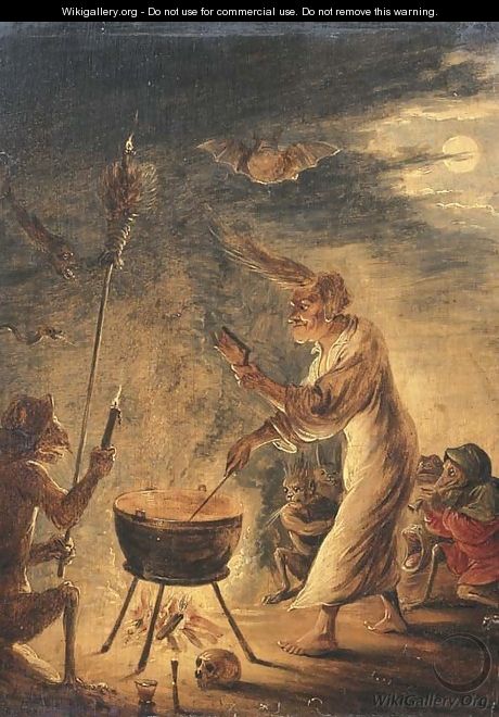A coven of witches - (after) David The Younger Teniers