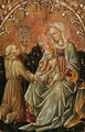 The Madonna and Child with Saint Bernardino of Siena - (after) Antonio Di Guido Alberti Da Ferrara
