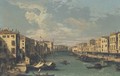 The Grand Canal, looking south-west from the Rialto Bridge to the Palazzo Foscari - (after) (Giovanni Antonio Canal) Canaletto