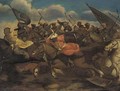 A Turkish cavalry charge - (after) Antonio Calza