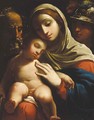The Holy Family with a soldier - (after) Antonio Burino
