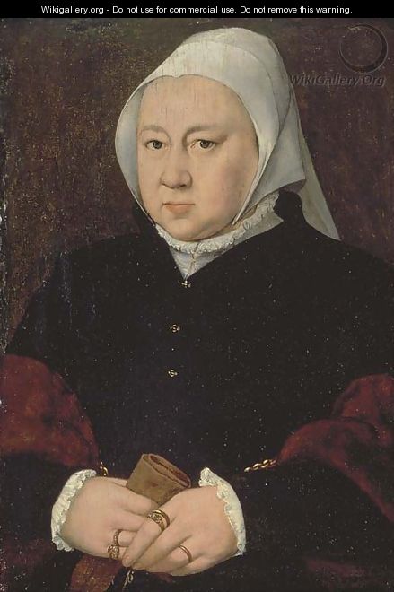 Portrait of a lady - (after) Barthel Bruyn