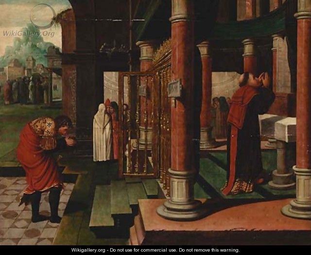 The Parable of the Pharisee and the Publican - (after) Bernaert Van Orley