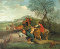 Shepherdesses by a pool - (after) Balthasar Beschey