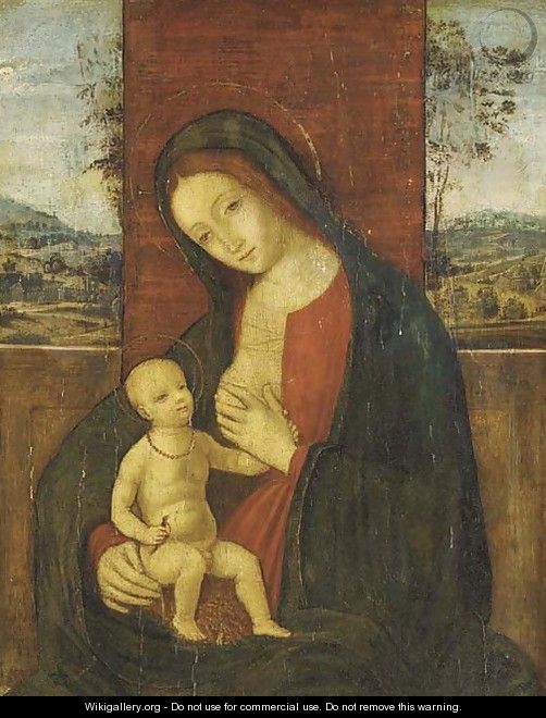 The Madonna and Child - (after) Bernardino Di Betto (Pinturicchio)