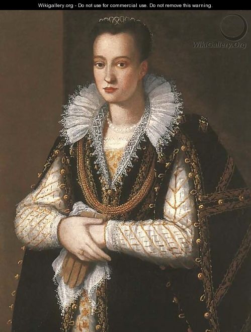 Portrait of a noblewoman - (after) Alessandro Allori