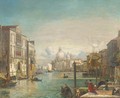 Gondolas on the Grand Canal, Venice - (after) Alfred Pollentine