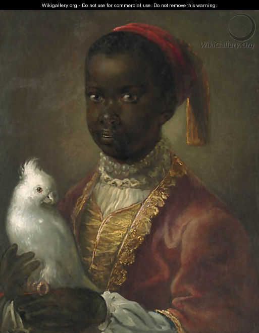 Portrait of a Blackamoor - (after) Jean-Alexis Grimou
