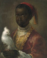 Portrait of a Blackamoor - (after) Jean-Alexis Grimou