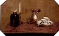 A silver coffee pot, - (after) Anne Vallayer-Coster