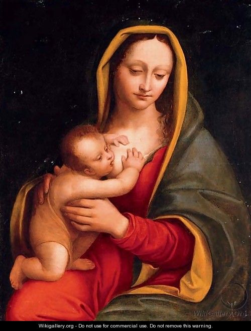 The Madonna and Child - (after) Andrea Solario