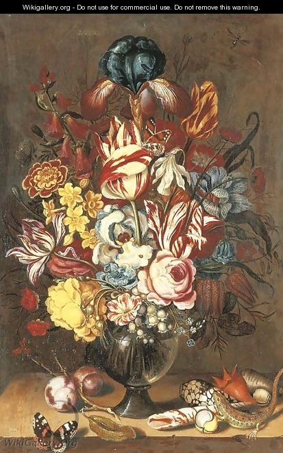 Tulips - (after) Ambrosius The Younger Bosschaert