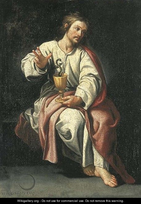 Saint John the Evangelist and the poisoned chalice - (after) Alonso Cano