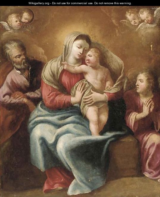 The Holy Family with an Angel - (after) Mengs, Anton Raphael