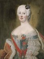Portrait of noblewoman, traditionally identified as Catherine the Great (l762-1796), Empress of Russia, bust-length - (after) Pesne, Antoine