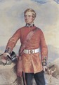 Portrait of a Colonel in the Coldstream Guards, three-quarter-length, standing in a mountainous landscape - (after) Hoppner, John