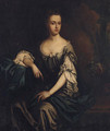 Portrait Of Isabella, Lady Lowther, Seated Three-Quarter-Length, In A Grey Dress And Blue Shawl, A Landscape Beyond - (after) Kneller, Sir Godfrey