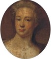 Portrait of a lady, head-and-shoulders, oval - (after) Kneller, Sir Godfrey