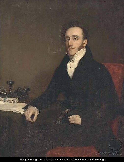 Portrait of a gentleman - (after) Sir George Hayter