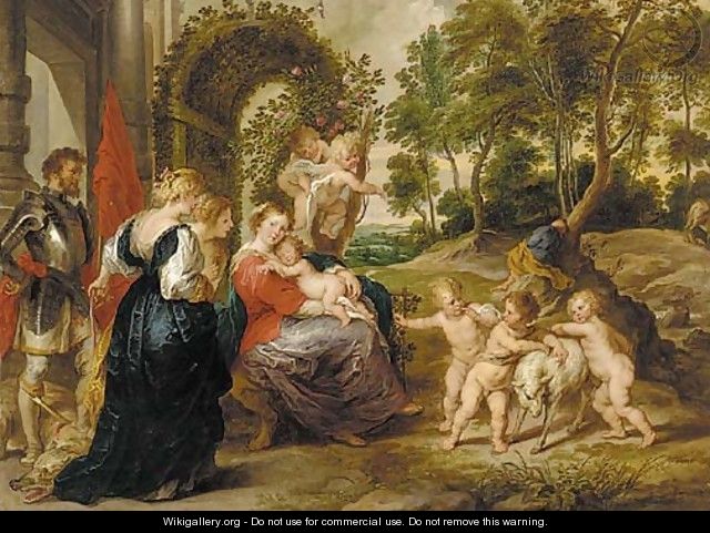 The Virgin of the Rose Garden - (after) Sir Peter Paul Rubens