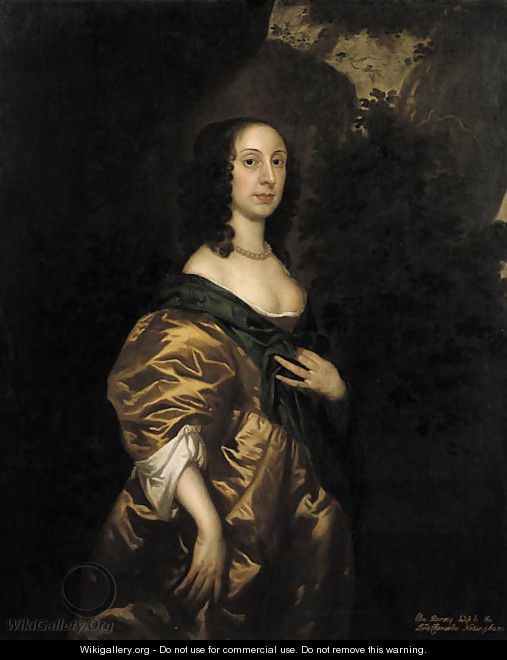 Portrait of Elisabeth Harvey, wife of Heneage Finch (circa 1647-1719) - (after) Sir Peter Lely