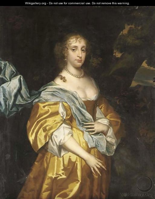 Portrait of a lady, traditionally identified as Mary, Lady Tichborne - (after) Sir Peter Lely