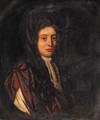 Portrait of a gentleman, half-length, wearing a brown cloak - (after) Sir Peter Lely