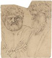 Two heavily bearded men, half-length - (after) Verona Stefano Di Giovanni Da