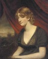 Portrait of a lady, seated half-length, in a black dress - (after) Sir William Beechey