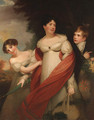 Portrait of a lady and her children - (after) Sir William Beechey