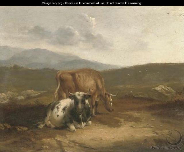 Cattle in an extensive landscape - (after) Thomas Sidney Cooper