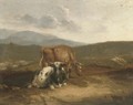 Cattle in an extensive landscape - (after) Thomas Sidney Cooper