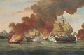 An Anglo-French engagement during the American War of Independence, probably in the West Indies - (after) Thomas Luny